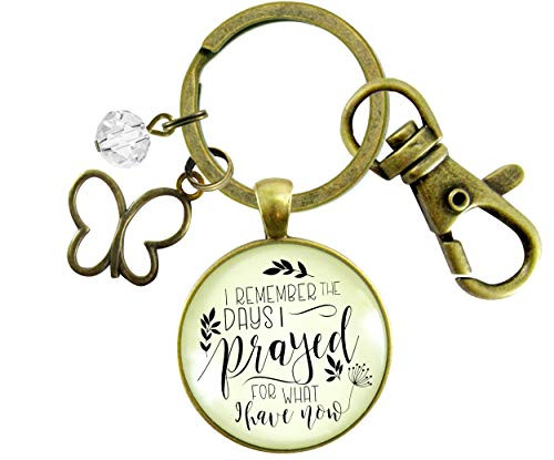 Gutsy Goodness Grateful Keychain I Remember The Days I Prayed Blessed Thankful Jewelry For Women Butterfly Gutsy Goodness Grateful Keychain I Remember The Days I Prayed Blessed Thankful Jewelry For Women Butterfly