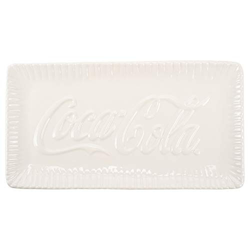 Coca Cola Creamy White Rectangular 14 x 1 Dolomite Decorative Serving Platter