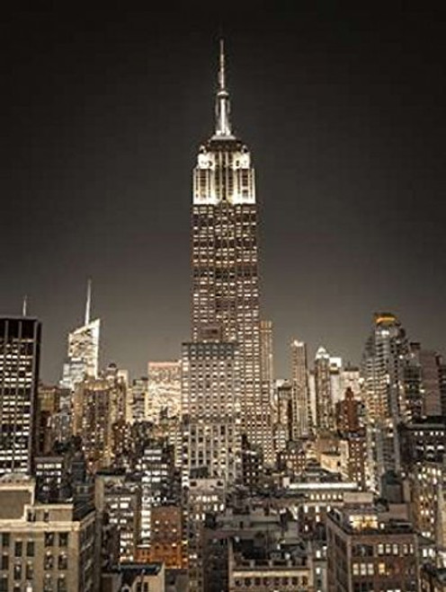 Posterazzi PDXAF201311181176C05SMALL Empire State Building with New York City Manhattan skyline with skyscrapers Poster Print by Assaf Frank 9 x 12 Posterazzi PDXAF201311181176C05SMALL Empire State Building with New York City Manhattan skyline with skyscrapers Poster Print by Assaf Frank 9 x 12