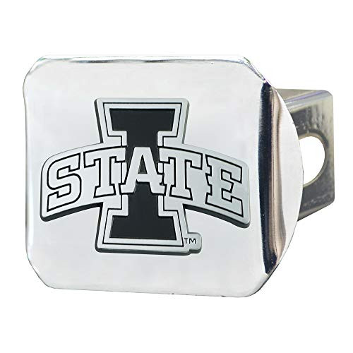 FANMATS NCAA Iowa State Cyclones Hitch Cover - Chromehitch Cover - Chrome Team Colors One Sized 25040