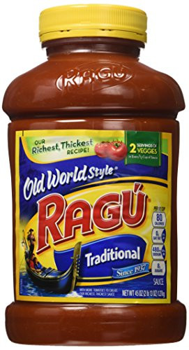Ragu Americas Favorite Pasta Sauce Traditional Old World Style Sause 2 Pound 13 Ounce Value Jars Pack of 3