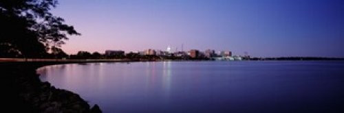 Posterazzi Buildings Along Lake Monona Madison Wisconsin USA Poster Print 18 x 6