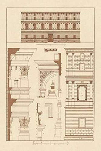 Palazzo Giraud at Rome Poster Print by J Buhlmann 12 x 18