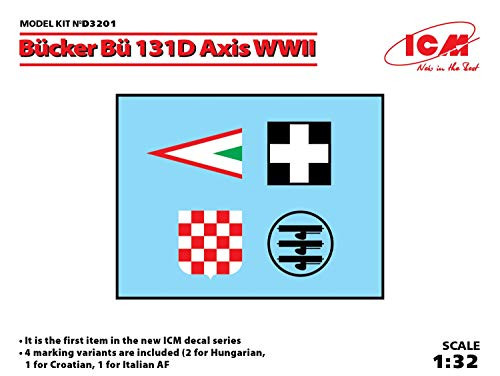 ICM D3201 Model Building Accessories BUcker BU 131D Axis WWII