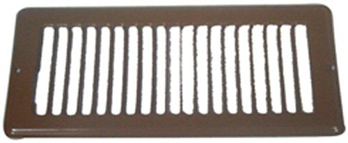 Metaline 10F2511 4 x 10 Brown Floor Register Faceplate