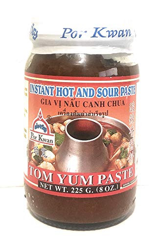 por-kwan tom yum paste instant hot and soup paste - 8oz