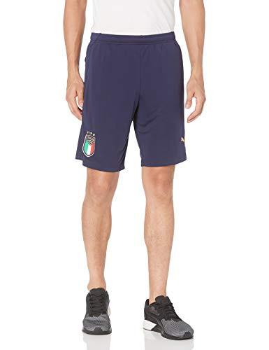 PUMA Mens FIGC Training Shorts W_ZP Peacoat Team Gold S