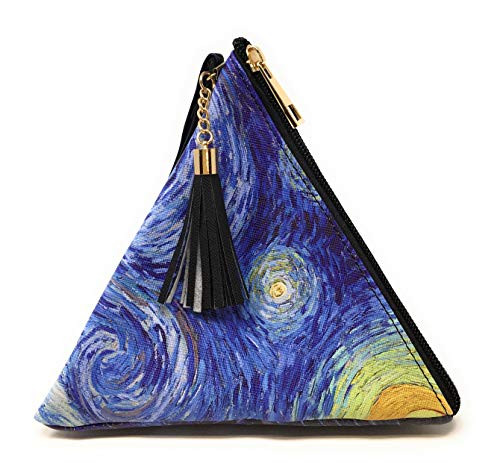 Value Arts Vincent Van Gogh Starry Night Triangle Wristlet Clutch Purse Value Arts Vincent Van Gogh Starry Night Triangle Wristlet Clutch Purse