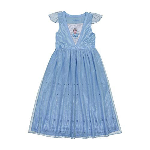 Disney Girls Frozen Fantasy Nightgown Elsa Blue XS Disney Girls Frozen Fantasy Nightgown Elsa Blue XS