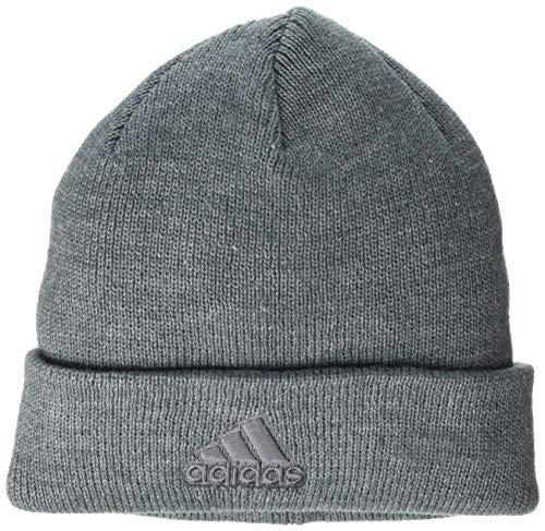 adidas Womens Team Issue Fold Beanie Heather GreyGrey ONE SIZE