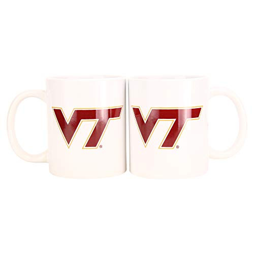 Boelter NCAA Collegiate 12oz Team Logo Coffee Mug 2-Pack Virginia Tech Hokies