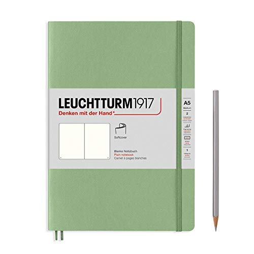 Leuchtturm1917 Notebooks Softcover Medium A5 Sage Softcover Medium 123 p Plain