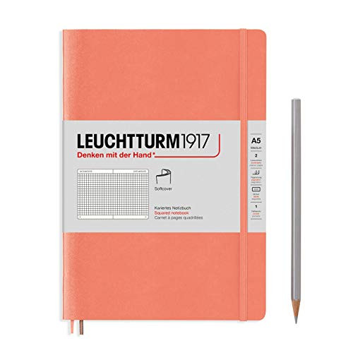 Leuchtturm1917 Notebooks Softcover Medium A5 Bellini Softcover Medium 123 p Squared