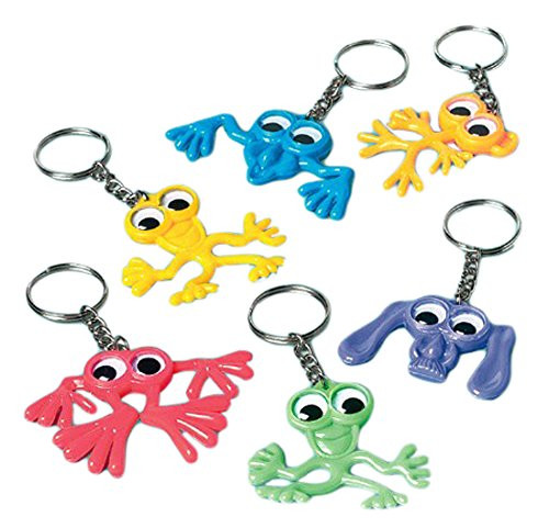 Amscan Fun-Filled, Creature Keychains, Party Supplies, Assorted, 2 3/4" x 2"   12ct