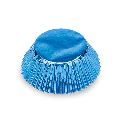 Fox Run 7204 Blue Foil Bake Cups, Standard, 32 Cups