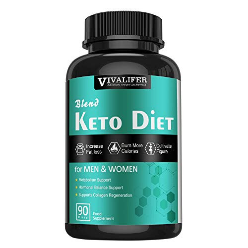 Keto Burn Pills Fat Burner   Weight Loss Supplement Formula Keto PillsWomen Men Appetite Suppressant ACV Detox Support-90 Pills