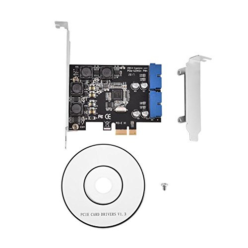 Yosoo Health Gear PCI-E USB 3_0 19 Pin PCI-E PCI-Express to Internal 2 Port 19Pin Header USB 3_0 Card Adapter with Low Profile Yosoo Health Gear PCI-E USB 3_0 19 Pin PCI-E PCI-Express to Internal 2 Port 19Pin Header USB 3_0 Card Adapter with Low Profile