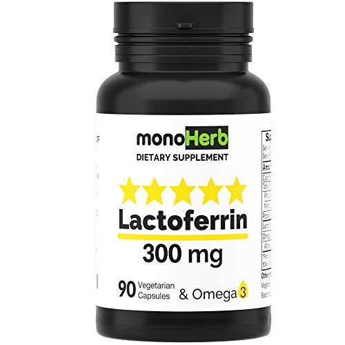 Lactoferrin 300 mg per Capsule - 90 Vegetarian Capsules