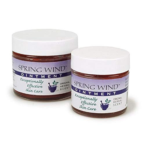 Spring Wind Ointment - Soothes Dry Skin Eczema Psoriasis Minor Burns and Sunburn Original Herbal Scent - 1oz