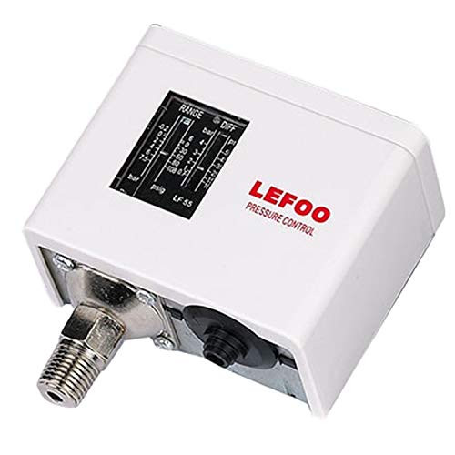 LEFOO LF5510 Adjustable HVAC Pressure ControlSteam Boiler Pressure SwitchSingle RefrigerationAir Water Pump Compressor Pressure Switch 14_5psi~145psi