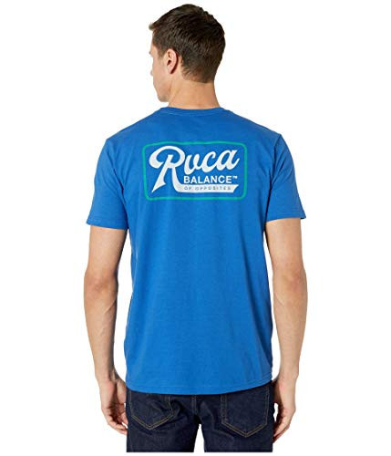 RVCA Men Mustang Tee Blue Small