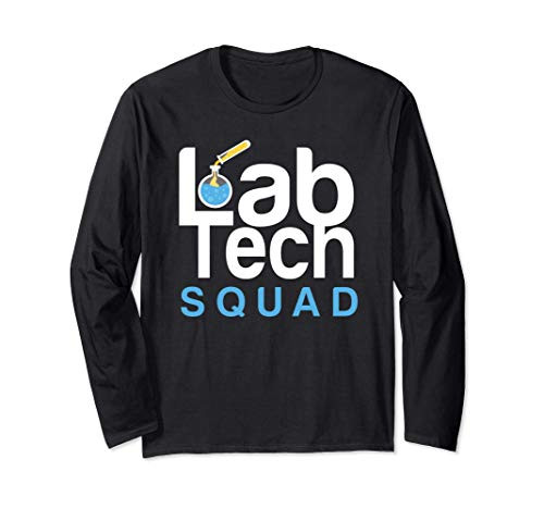 Lab Tech Squad Shirt Laboratory Technician Gift Long Sleeve T-Shirt