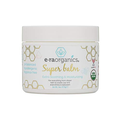Era Organics Healing Ointment for Babies - USDA Certified Organic Natural Gentle Moisturizer for Sensitive Skin Prone to Baby Eczema Cradle Cap Infant Seborrheic Dermatitis Rashes Hives More Era Organics Healing Ointment for Babies - USDA Certified Organic Natural Gentle Moisturizer for Sensitive Skin Prone to Baby Eczema Cradle Cap Infant Seborrheic Dermatitis Rashes Hives More