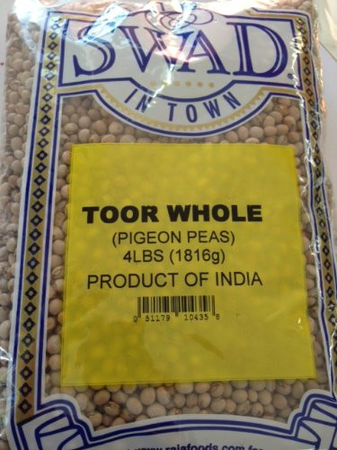 Swad Toor Pigeon Peas Whole 4lb