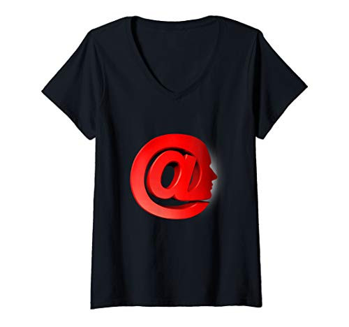 Womens Smart Technology and Funny IT Programmer Nerd V-Neck T-Shirt