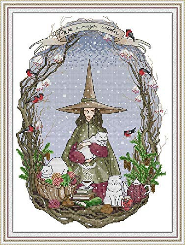 Joy Sunday 11CT Cross Stitch Kits Embroidery Cross-Stitch KitWinter of Magic World