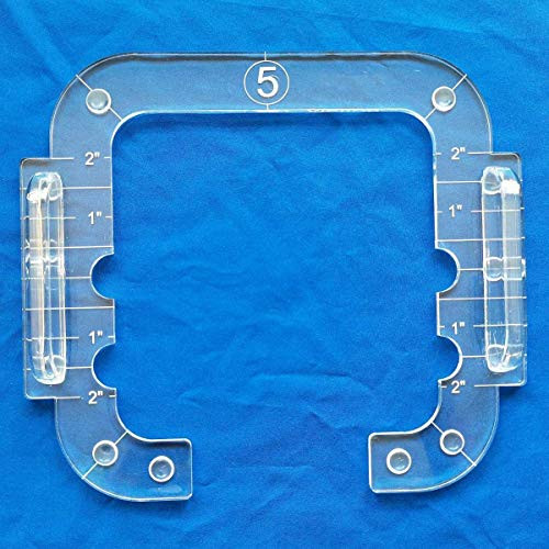 HONEYSEW Free Motion Quilting Template Series 5 with Quilting Frame for Domestic Sewing Machine Ruler Free Motion Quilting Grip 5