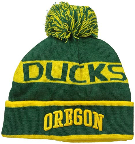 NCAA Oregon Ducks Pom Pom Knit Hat One Size Green