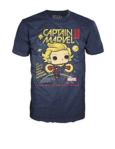 Funko Pop Tees Marvel - Captain Marvel T-Shirt Large