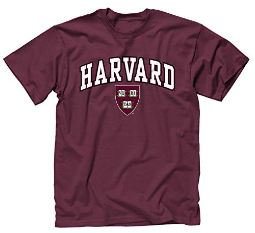 Campus Colors NCAA Adult Arch Logo Soft Style Gameday T-Shirt Harvard Crimson - Maroon X-Large Campus Colors NCAA Adult Arch Logo Soft Style Gameday T-Shirt Harvard Crimson - Maroon X-Large