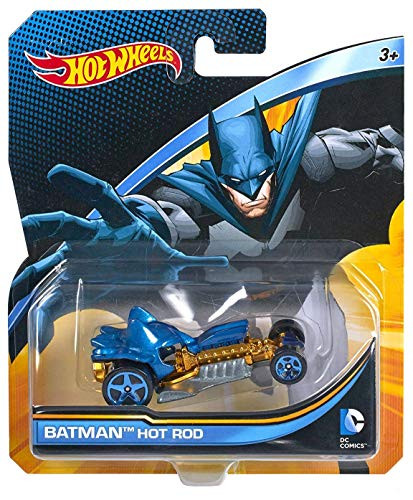 Mattel Hot Wheels 2015 DC Comics Character Car Batman Hot Rod Die-Cast Vehicle 164 Scale