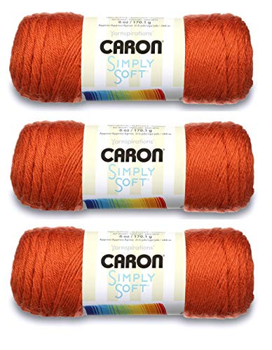 Caron Simply Soft Yarn Solids 3-Pack Pumpkin H97003-9765