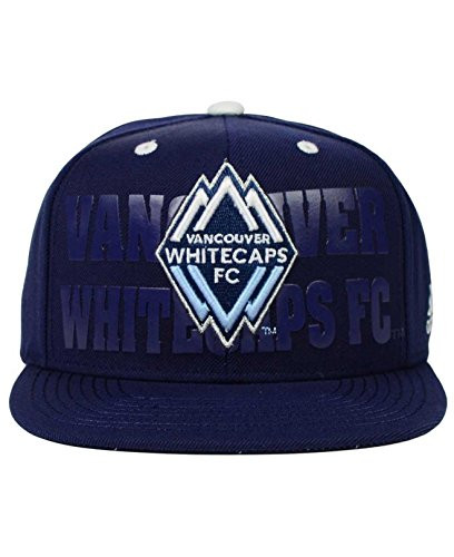 adidas Vancouver Whitecaps FC MLS Navy Academy One Size Snapback Hat Cap