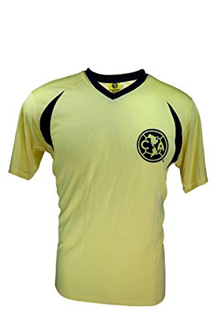 Club America Rhinox Official Adult Men Soccer Poly Jersey -J013 Large Black