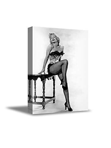 Funny Ugly Christmas Sweater Marilyn Monroe Canvas Marilyn Monroe Bombshell Print Ready to Hang Canvas Beautiful Wall Decor 8 x 12