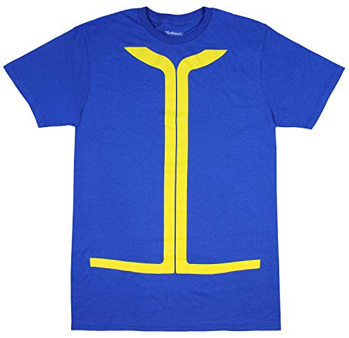 Bioworld Fallout Vault Tec Shirt Mens Vault Dweller Costume T-Shirt X-Large Blue