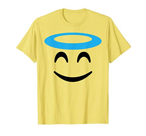 Halloween Emojis Costume Shirt Smiling Face With Halo Angel T-Shirt