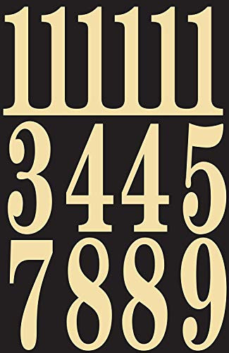 Hy-Ko Products MM-5N Self Adhesive Vinyl Numbers 3 High Black   Gold 26 Pieces 4