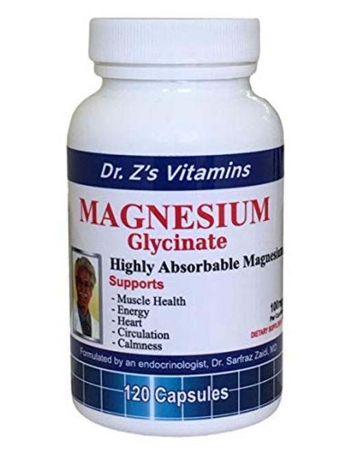 Dr_Zs Vitamins Magnesium Glycinate - 400 MG Serving - High Absorption Magnesium Glycinate - Headaches Muscle Health Energy Heart Circulation Sleep Calmness Leg Cramps - 120 Capsules Dr_Zs Vitamins Magnesium Glycinate - 400 MG Serving - High Absorption Magnesium Glycinate - Headaches Muscle Health Energy Heart Circulation Sleep Calmness Leg Cramps - 120 Capsules
