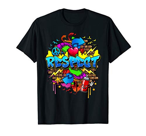 Flite Boi - Urban - Respect Graffiti Graphic T-Shirt Flite Boi - Urban - Respect Graffiti Graphic T-Shirt