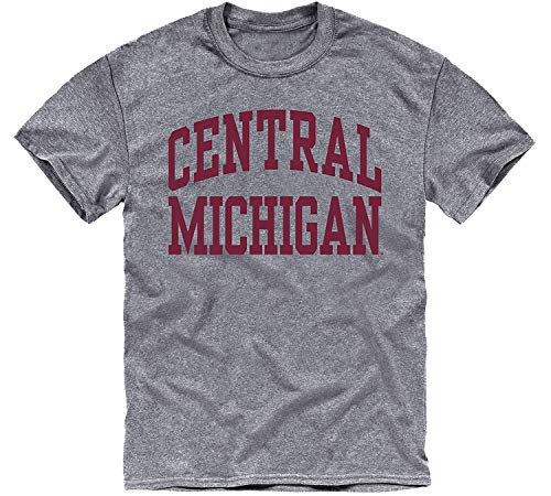 Ivysport Central Michigan University Chippewas Short-Sleeve T-Shirt Classic Charcoal Grey Large Ivysport Central Michigan University Chippewas Short-Sleeve T-Shirt Classic Charcoal Grey Large