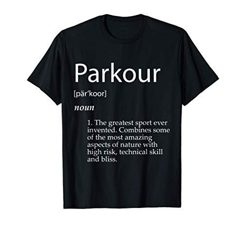 Parkour Definition - Urban Jumping Freerunning Gift Parkour T-Shirt