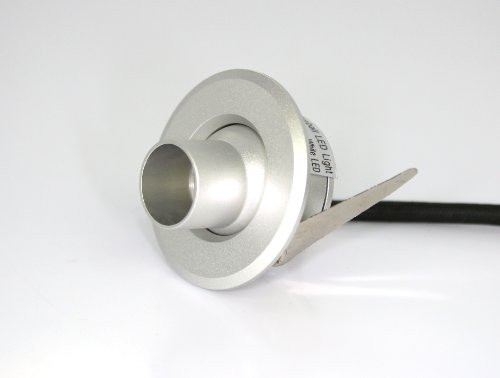 Mini Eyeball LED Fixture - White LED Downlight for Cabinets Displays Spotlights - 90 to 220VAC