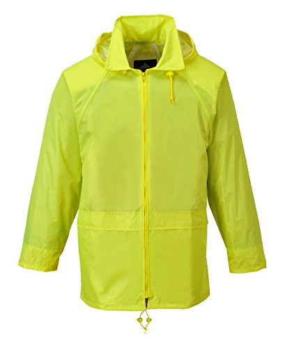 Portwest Mens Classic Rain Jacket 3XL Chest 54-55in - Yellow