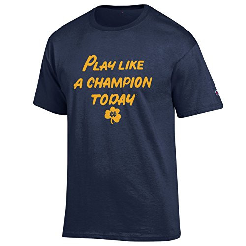 Champion Notre Dame Fighting Irish Adult Play Like a T-Shirt - Navy Small