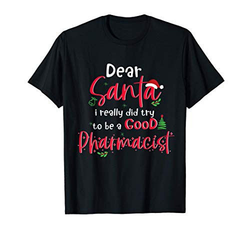 Christmas Pharmacist Santa Pharmacy Tech Technician Gift T-Shirt